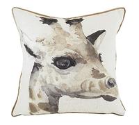 Evans Lichfield Safari Giraffe Feather Filled Cushion, White, 43 x 43cm