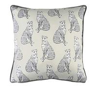Evans Lichfield Safari Leopard Cushion Cover, White, 43 x 43 cm
