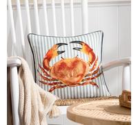 Evans Lichfield Salcombe Crab Piped Polyester Filled Cushion