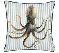 Evans Lichfield Salcombe Octopus Piped Polyester Filled Cushion | Size: 43 cm x 43 cm Evans Lichfield Multicolor 43 cm x 43 cm