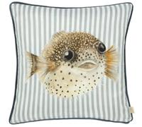 Evans Lichfield Salcombe Pufferfish Piped Feather Rich Cushion