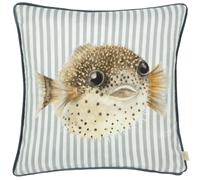 Evans Lichfield Salcombe Pufferfish Piped Polyester Filled Cushion | Size: 43 cm x 43 cm Evans Lichfield Multicolor 43 cm x 43 cm