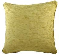 Evans Lichfield Savannah Chenille Cushion - Gold 22 x 22 inch Quality Cushions