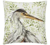 Evans Lichfield Shugborough Heron Traditional Feather Filled Cushion