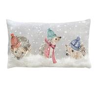 Evans Lichfield Snowy Hedgys Cushion Cover, 30 x 50cm