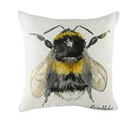 Evans Lichfield Species Bumblebee Polyester Filled Cushion, White, 43 x 43 cm
