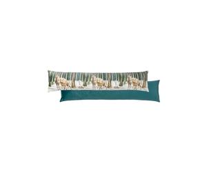 Evans Lichfield Stag Scene Digitally Printed Velvet Draught Excluder Cover in Teal Evans Lichfield Teal