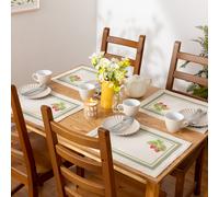 Evans Lichfield Strawberry Set of 4 Indoor/Outdoor Placemats
