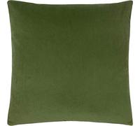 Evans Lichfield Sunningdale Feather Filled Cushion, Polyester, Olive