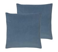 Evans Lichfield Sunningdale Feather Filled Cushions (Twin Pack), Wedgewood, 50 x 50 cm