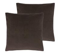 Evans Lichfield Sunningdale Polyester Filled Cushions (Twin Pack), Truffle, 50 x 50cm