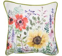 Evans Lichfield Wild Flowers Emma Cushion Cover, Multi, 43 x 43 cm