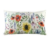 Evans Lichfield Wild Flowers Emma Feather Filled Cushion, Multi, 30 x 50cm