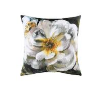 Evans Lichfield Winter Florals English Rose Polyester Filled Cushion, White, 43 x 43cm
