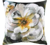 Evans Lichfield Winter Florals English Rose Feather Filled Cushion, White, 43 x 43cm