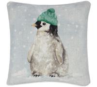 Evans Lichfield Winter Penguin Printed Polyester Filled Cushion