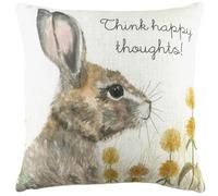 Evans Lichfield Woodland Hare Thoughts Polyester Filled Cushion, Multicolour, 43 x 43cm
