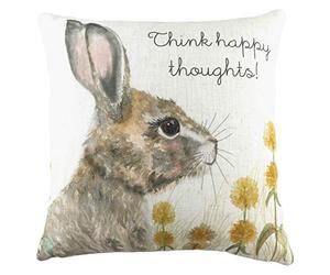Evans Lichfield Woodland Hare Thoughts Feather Filled Cushion, Multi, 43 x 43cm