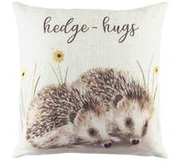 Evans Lichfield Woodland Hedge Hugs Hand-Painted Polyester Filled Cushion