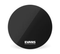 Evans MX1 Black Marching Bass Drum Head, 18 Inch