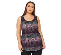 EVANS & Pink Animal Print Active Sports Top - Women's - Plus Size Curve