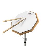 Evans RealFeel Attacktile Drum Pad - Drum Practice Pad - UV Coated Practice Pad - 1-Sided, Scholastic Kit - 10 Inch