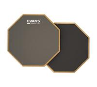 Evans RF-6D RealFeel - Drum Practice Pad - Drum Pad - Drummer Practice Pad - Gum Rubber & Neoprene, 2 Sided, 6 Inch, Gray