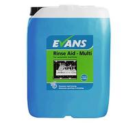 Evans Rinse Aid Multi Dishwasher Detergent, Promotes Drying and Eliminates Spotting 20ltr