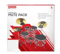 Evans Soundoff Drum Mute Pads - Full Box Drum Pad Set - Drum Mutes Pack - 3 Cymbals, 4 Tom/Snare, & 1 Bass Drum Mute - significant for Silencing Drum Kits to Practice - Standard Set