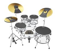 Evans Soundoff Drum Mute Pads - Full Box Drum Pad Set - Drum Mutes Pack - 3 Cymbals, 4 Tom/Snare, & 1 Bass Drum Mute - significant for Silencing Drum Kits to Practice - Standard Set