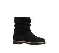 EVANS Suede Ruched Ankle Boots In Wide E & Extra Wide Eee Fit - Women's - Plus Size Curve