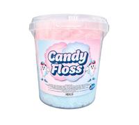 Evans' Sweets 6 x Pink Vanilla & Blue Raspberry Candy Floss Tubs 50g Each | Freshly Made in the UK | Mixed Flavour Fairground Candy Floss | Party Favours & Gifts