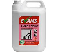 Evans Vanodine Clean and Shine, Floor Maintainer, Floral Perfume, 5 Litres, Pack of 2