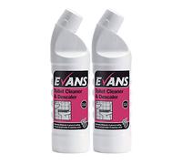 Evans Vanodine Quick & Efficient Bathroom Toilet Cleaner & Descaler 1 Litre (2 x 1 Litre)