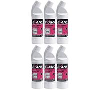Evans Vanodine Quick & Efficient Bathroom Toilet Cleaner & Descaler 1 Litre (6 x 1 Litre)