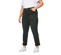 EVANS Washed Girlfriend Jeans - Women's - Plus Size Curve Black