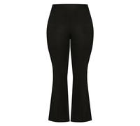 EVANS Wide Leg Formal Trousers - Women's - Plus Size Curve Black