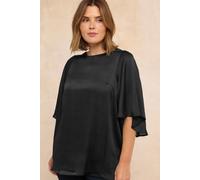 Evans Women's Angel Sleeve Blouse in Black | Size: 16 Evans Black 16