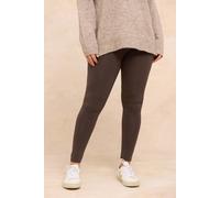 Evans Women's Cotton Stretch Leggings in Chocolate | Size: 30-32 Evans Chocolate 30-32