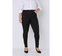 Evans Women's High Waisted Skinny Jeans in Black | Size: 14L Evans Black 14L
