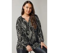 Evans Women's Long Sleeve Blouse in Black | Size: 20 Evans Black 20