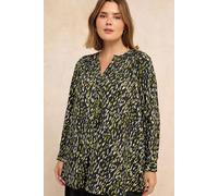 Evans Women's Notch Neck Blouse in Black | Size: 18 Evans Black 18