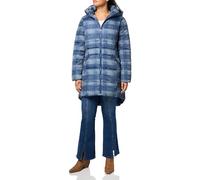 EVANS Women's Plus Size Coat Printed Check, Navy Check, 24 Plus