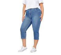 EVANS Women's Plus Size Denim Love Crops, Mdws, 16 Plus