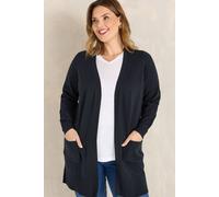 Evans Women's Premium Pocket Front Cardigan in Dark Navy | Size: 20 Evans Dark Navy 20