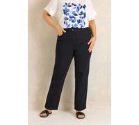 Evans Women's Straight Leg Jeans in Black | Size: 18S Evans Black 18S