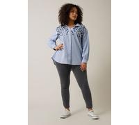 Evans Women's Stretch Skinny Jeggings in Charcoal | Size: 24 Evans Charcoal 24