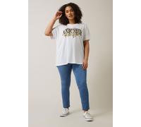 EVANS Curve Skinny Jeggings - Women's - Plus Size Curve Mid Blue