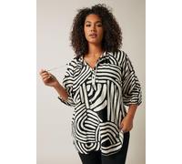 Evans Women's Tie Neck Blouse in Black | Size: 22-24 Evans Black 22-24