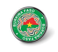 Evans1nism Burkina Faso Flag Pins Sets Memorial National Day Country Flags Hat Pins Patriotic Decorations Button Pins Custom Buttons Abstract Lapel Pins Gift For Backpack Jackets